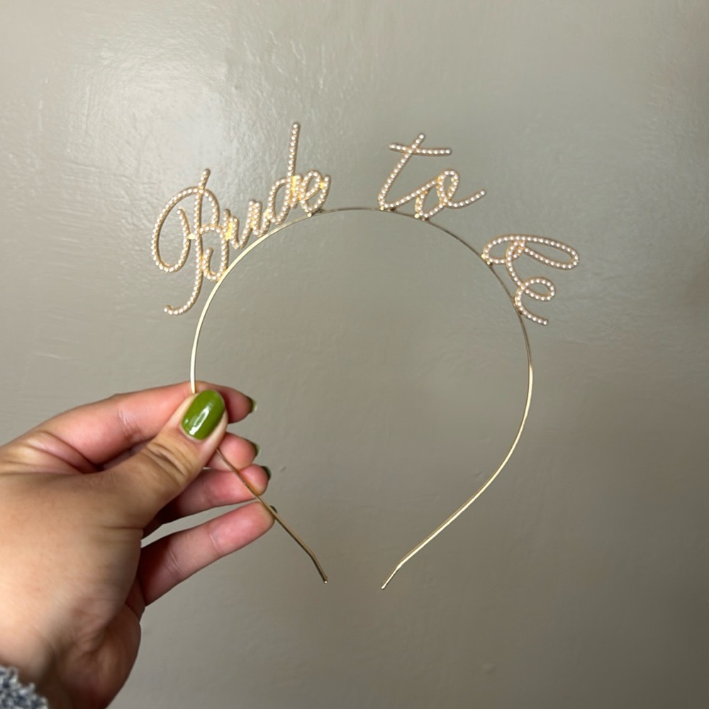 Bride Headband - Pearl and Gold